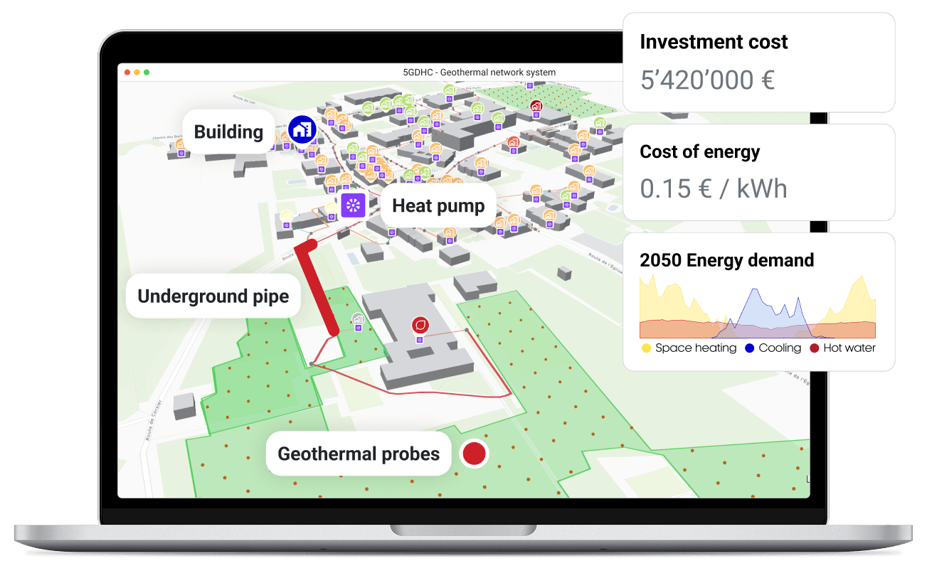 District heating cooling software District heating cooling software