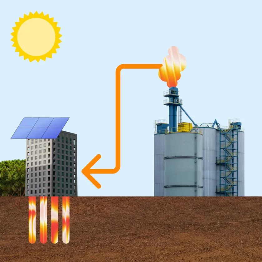 Thermal energy source and network dimensioning