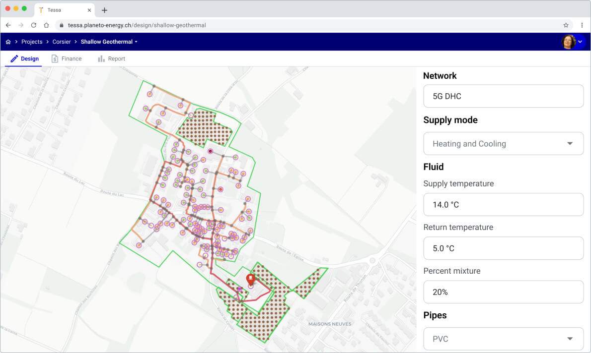 Goethermal district heating and cooling network Goethermal district heating and cooling network