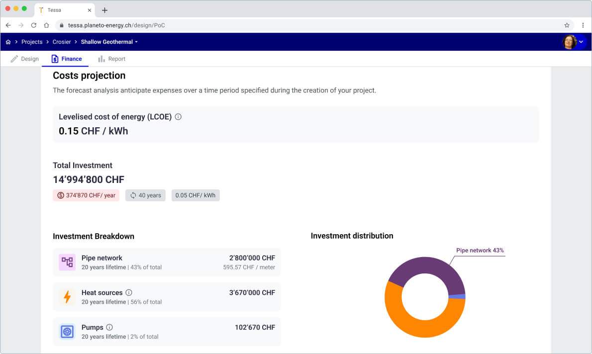 Low temperature network CAPEX OPEX Low Temperature Network 5G DHC Geothermal Boreholes CAPEX and OPEX
