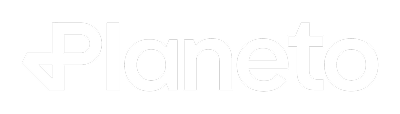 Planeto logo white